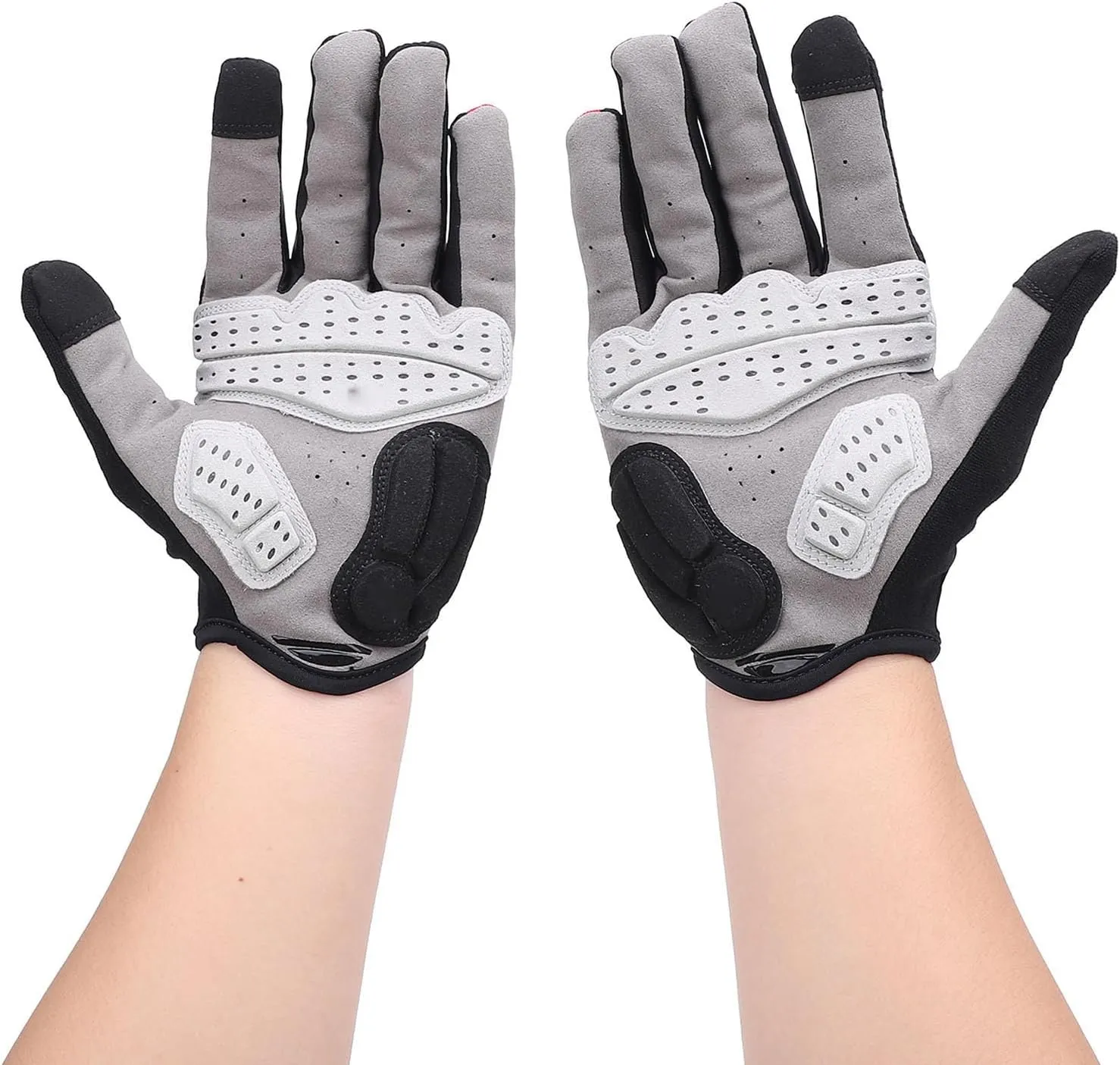 Pilipane Cycling Gloves Full Finger Touchscreen Anti Slip Shock Absorbing Lightweight Riding Gloves for Men Women Unisex All Season Outdoor Sports