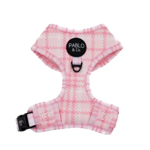 Pink Houndstooth Adjustable Harness