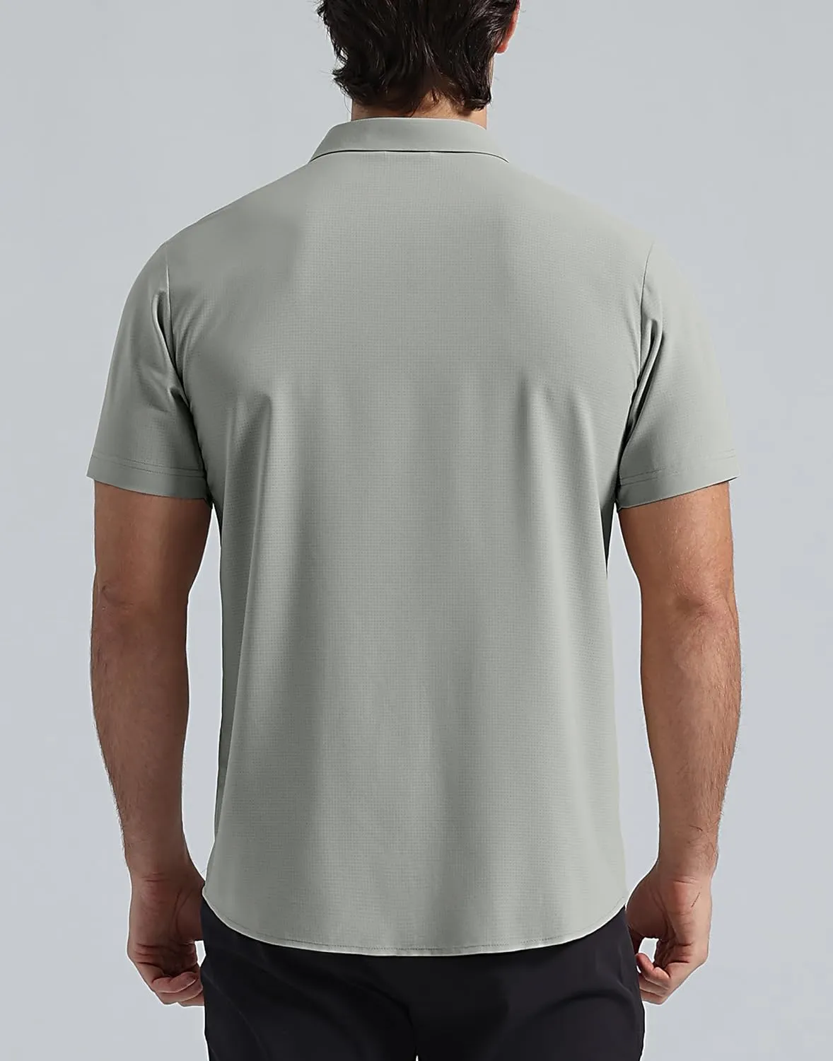 Pioneer Camp Men Fishing Shirts with Zipper Pocket UPF 50  Lightweight Casual Short Sleeve Button Down Shirts for Men Hiking