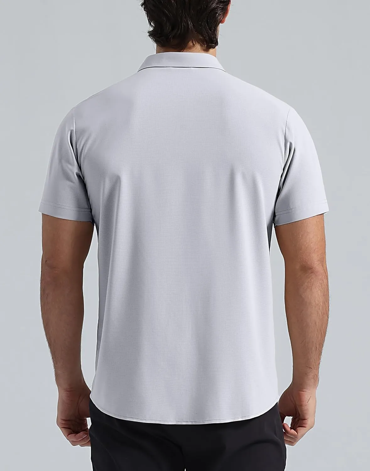 Pioneer Camp Men Fishing Shirts with Zipper Pocket UPF 50  Lightweight Casual Short Sleeve Button Down Shirts for Men Hiking