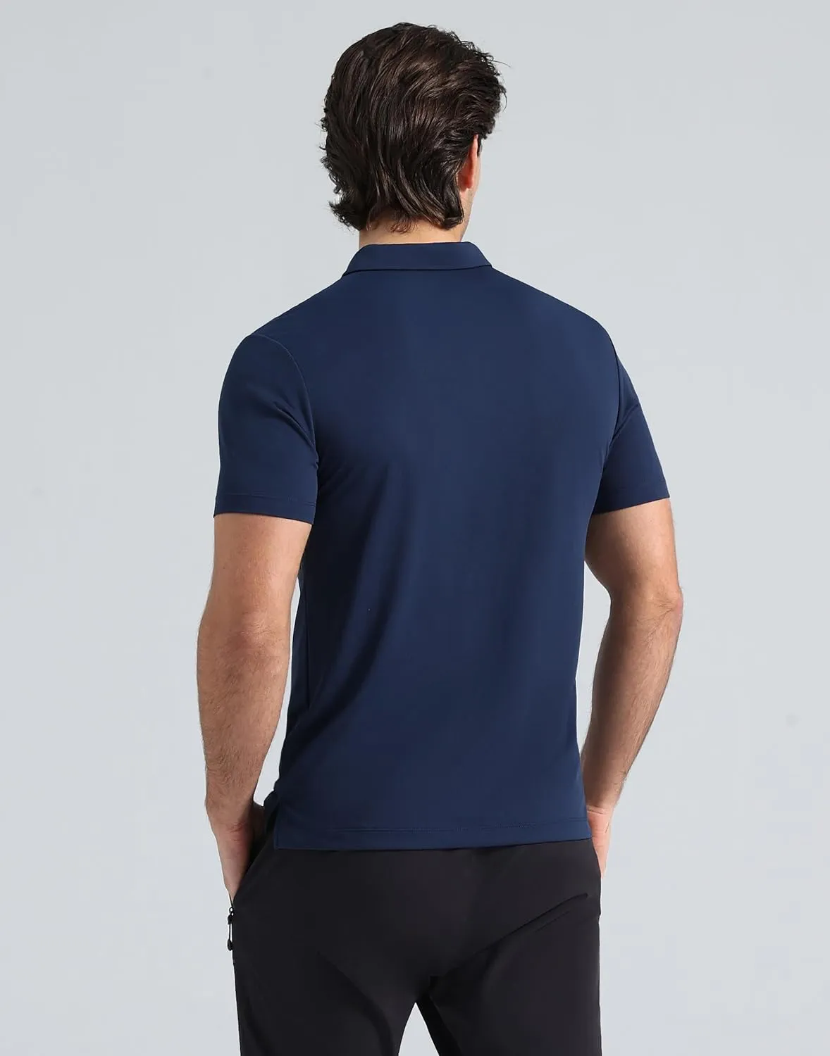 Pioneer Camp Men's Golf Shirt UPF 50  Quick Dry Polo Shirts Short Sleeve Moisture Wicking Performance Tees Collar Work Shirts