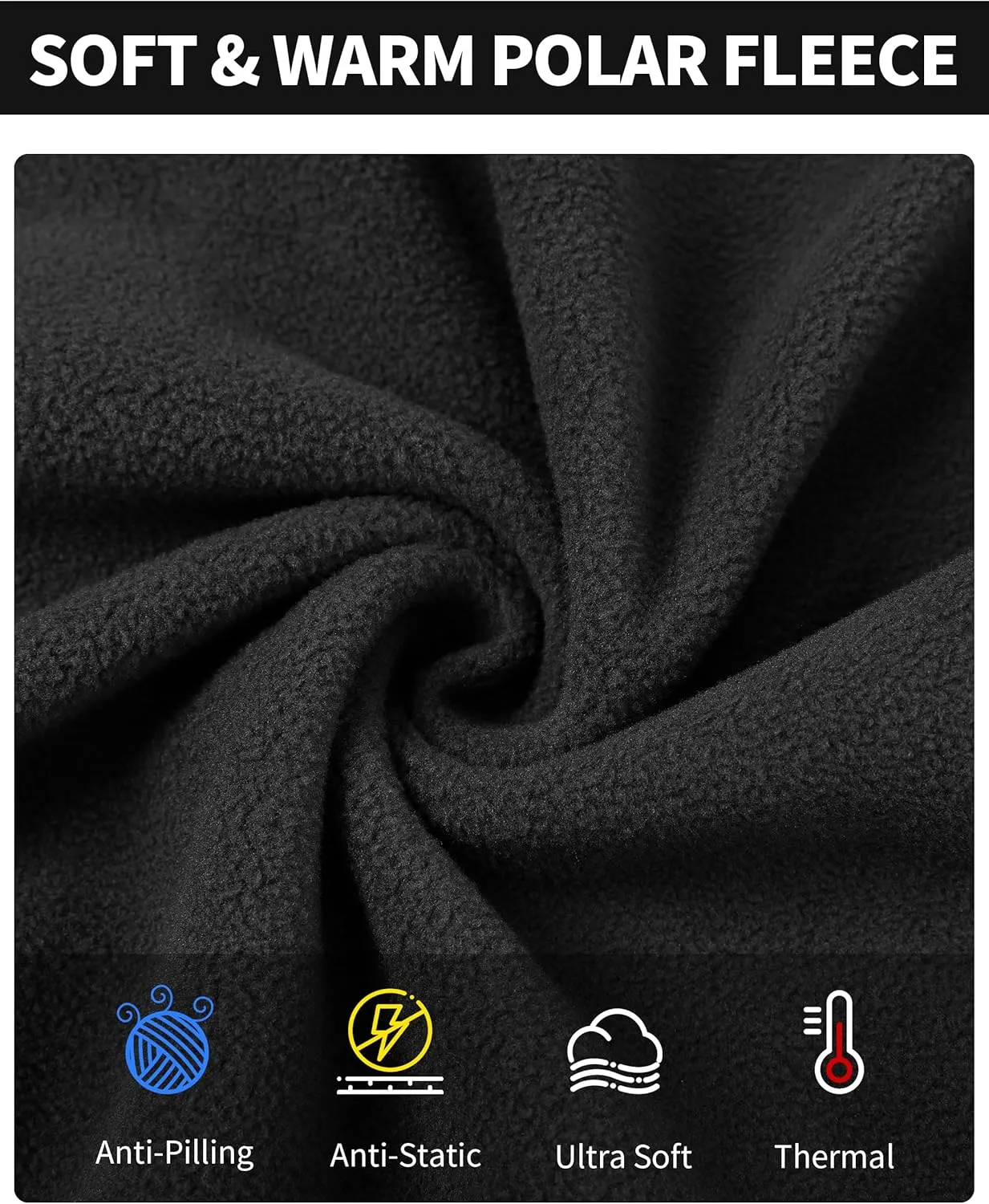 Pioneer Camp Mens Quarter Zip Pullover Fleece Sweater with Zipper Pocket Long Sleeve Sweatshirt Lightweight Thermal Jacket