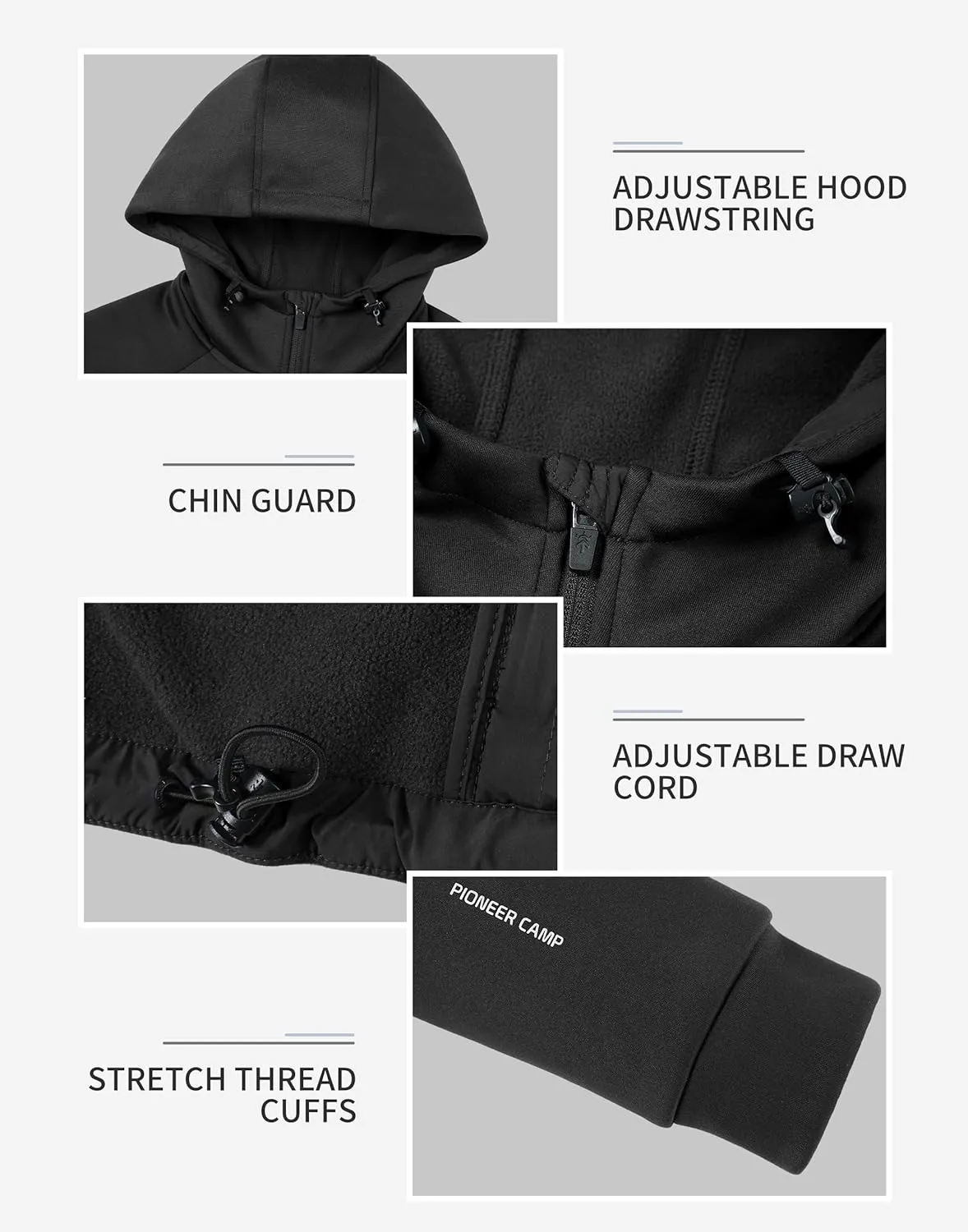 Pioneer Camp Men's Running Jacket Lightweight Puffer Jacket Hybrid Winter Warm Up Insulated Thermal Coat Hiking Golf Sports