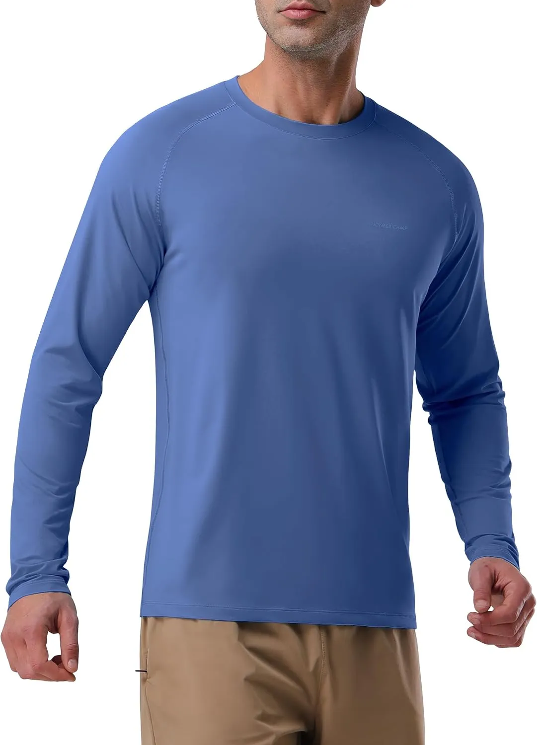 Pioneer Camp Men's Sun UV Protection SPF Shirts UPF50  Rash Guard Long Sleeve Lightweight Hiking Quick Dry Running Swim Shirt