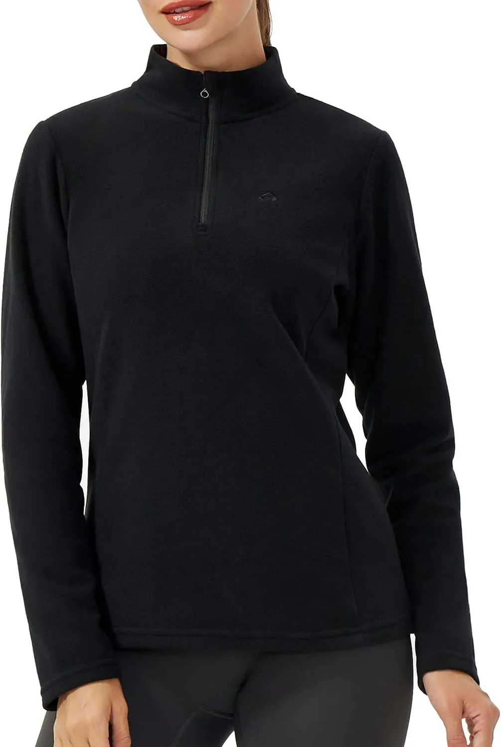 Pioneer Camp Women's Polar Fleece Quarter Zip Pullover Long Sleeve Lightweight Sweatshirt Thermal Athletic Base Layer Tops