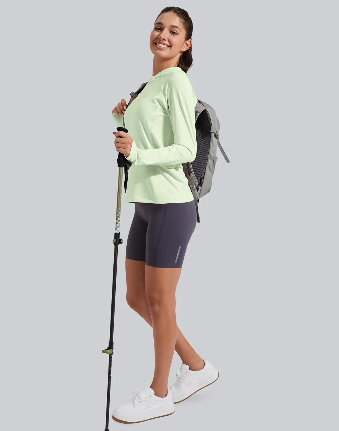 Pioneer Camp Womens UPF 50  Sun Protection Hoodie Shirt with Pockets Long Sleeve Fishing Hiking Outdoor UV Shirts Lightweight