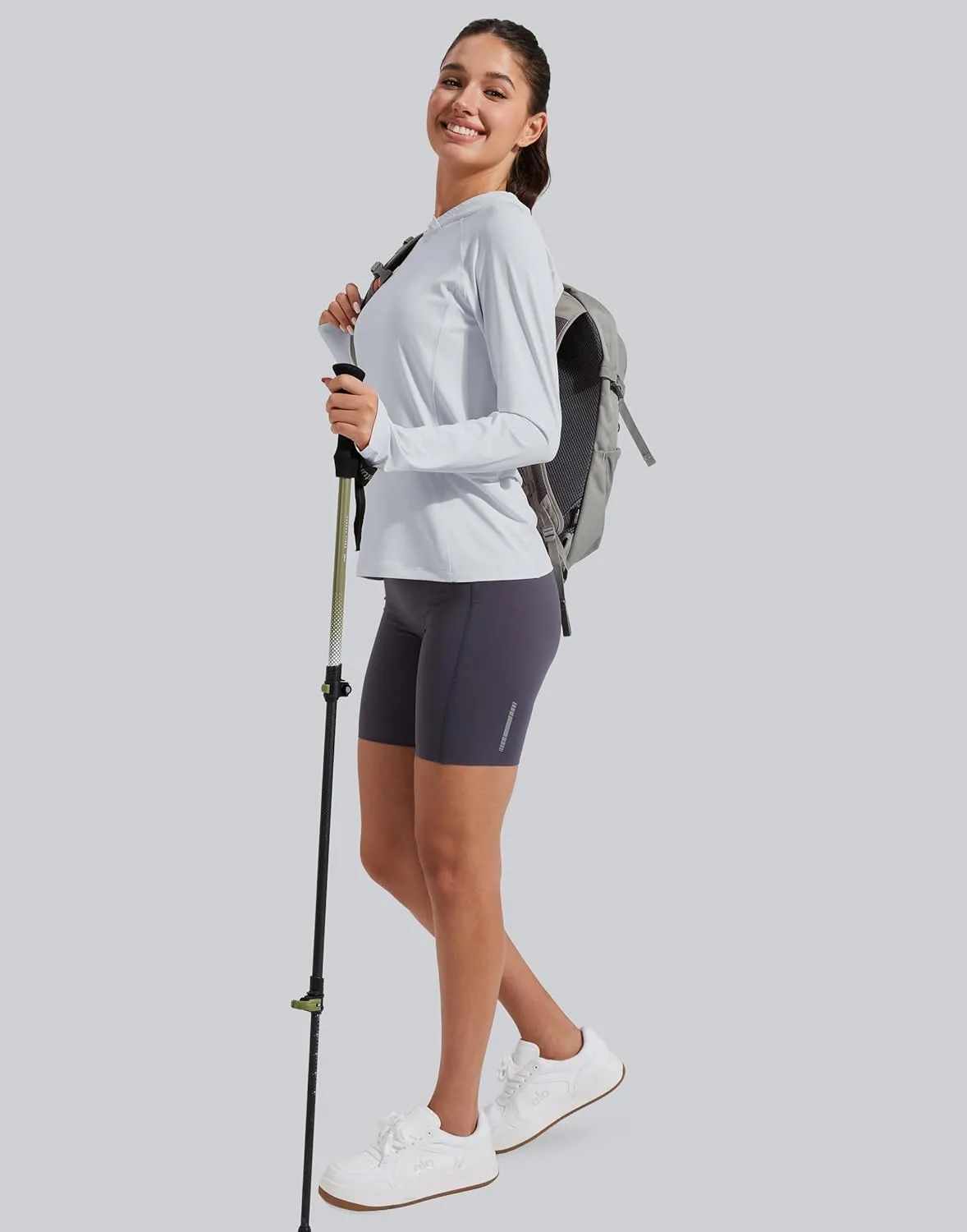 Pioneer Camp Womens UPF 50  Sun Protection Hoodie Shirt with Pockets Long Sleeve Fishing Hiking Outdoor UV Shirts Lightweight