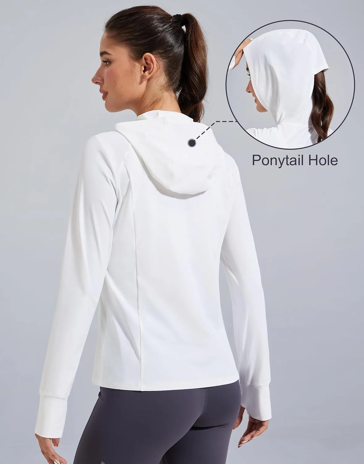Pioneer Camp Women's UPF 50  UV Sun Protection Jacket Hooded SPF Cooling Sun Shirt Lightweight Hiking Fishing Summer Clothing