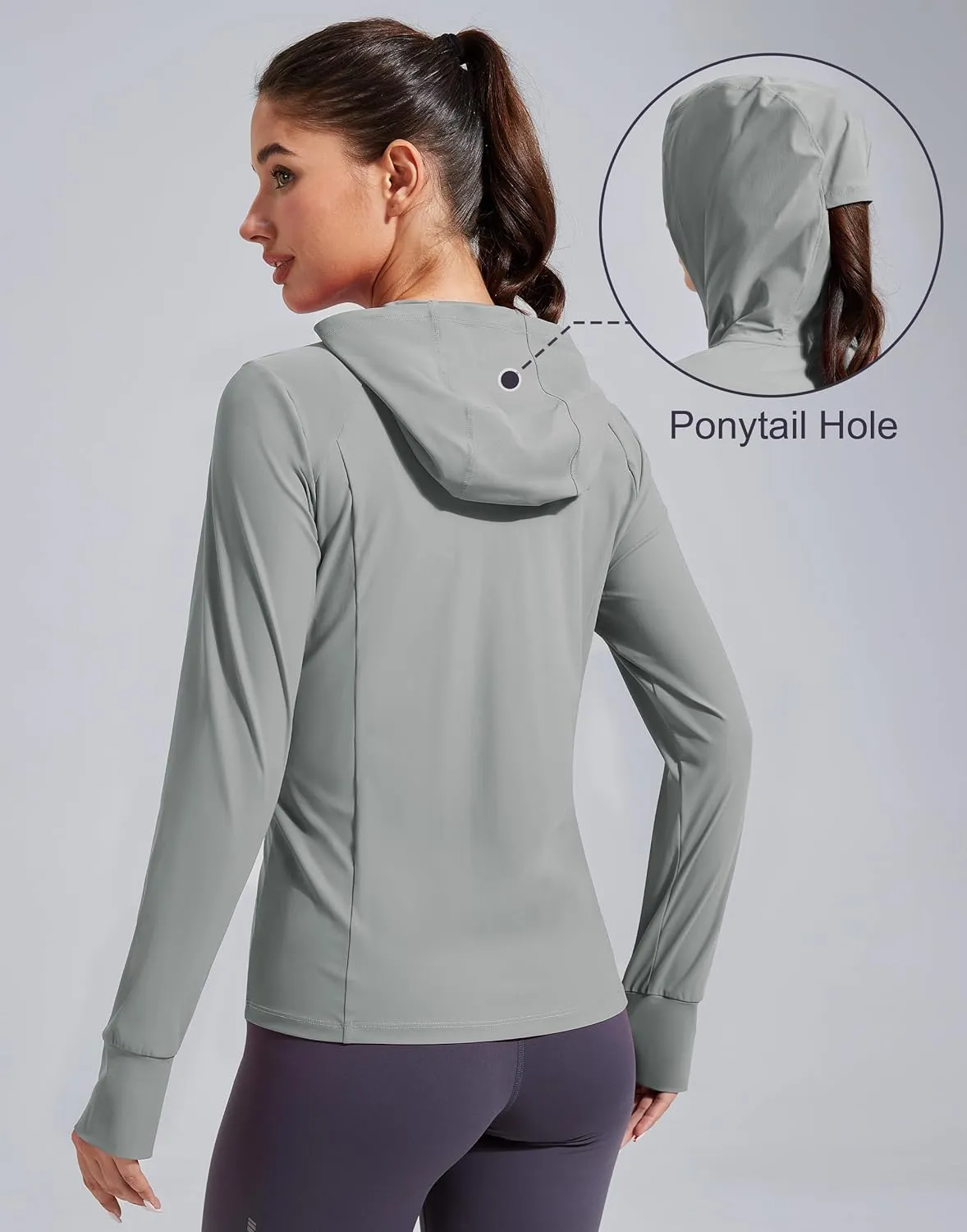 Pioneer Camp Women's UPF 50  UV Sun Protection Jacket Hooded SPF Cooling Sun Shirt Lightweight Hiking Fishing Summer Clothing