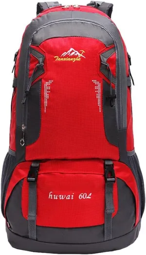 pistro 60L Waterproof Outdoor Backpack Sport Hiking Travel Rucksack Bag Black