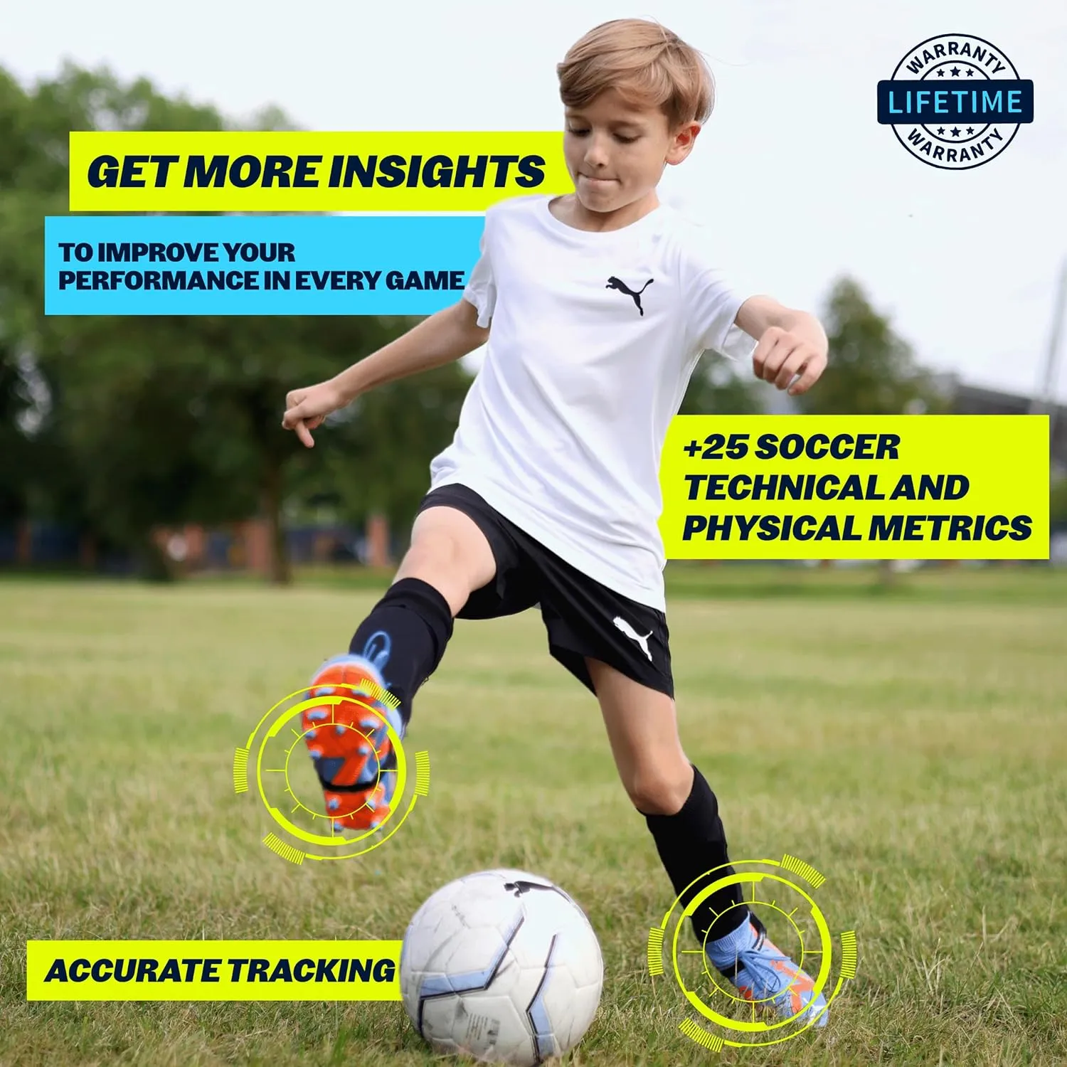 Playermaker CITYPLAY Smart Soccer Tracker for Cleats, Track 25  Technical & Physical Metrics, 12 Month Access to CITYPLAY Soccer Training App Included, Advanced Than GPS