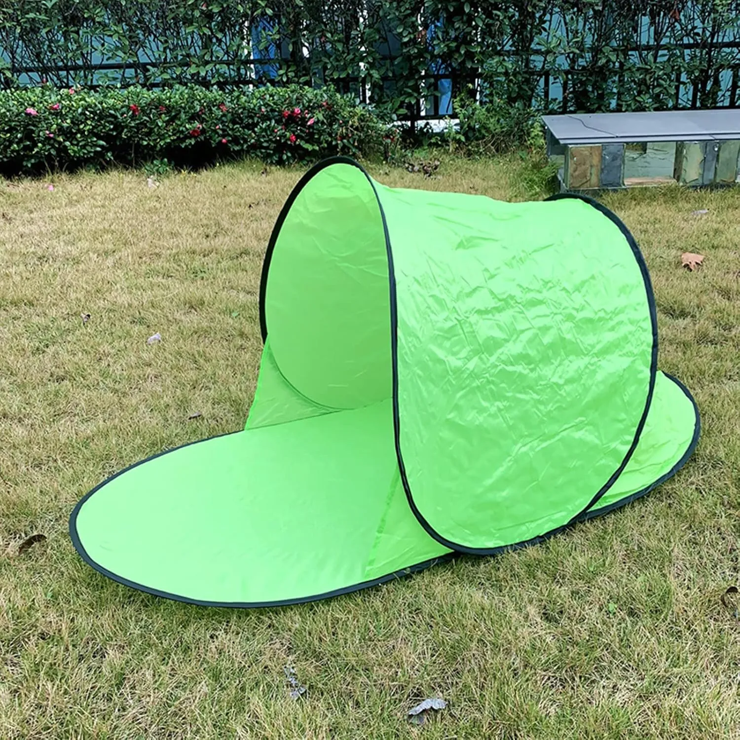 Pop Up Camping Tent, Automatic Quick Open Tent with Picnic Mat, Portable Automatic Waterproof Easy Setup Quick-Open Tent, Outdoor Camping Beach Travel