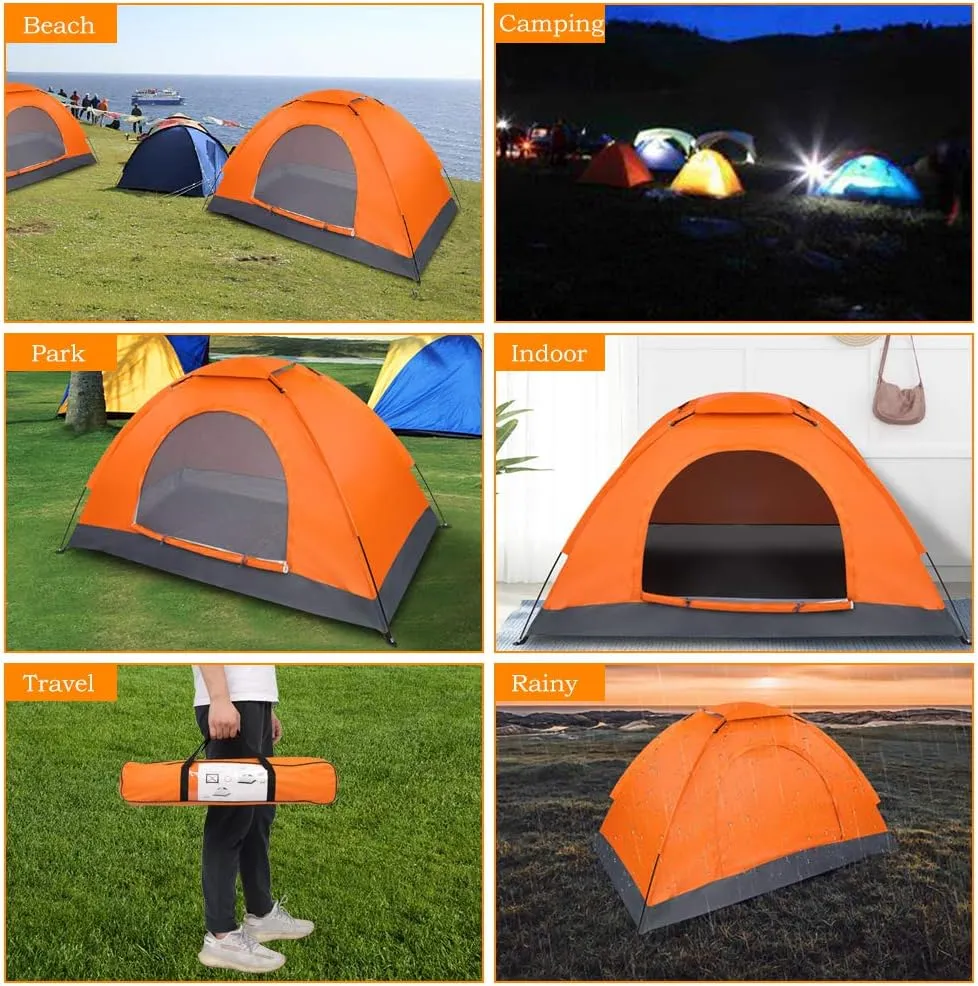 Pop Up Tents for Camping,Waterproof Camping Dome Tent with Shelters, Family Dome Instant Tent with Carry Bag for Backpacking, Trip, Hiking, Outing