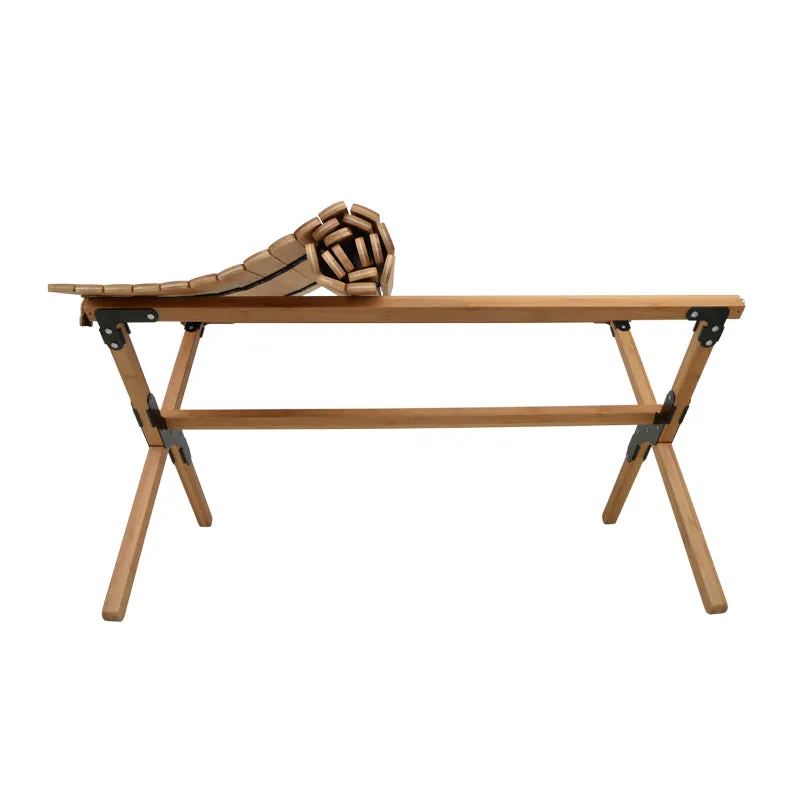 Portable Bamboo Folding Egg Roll Table