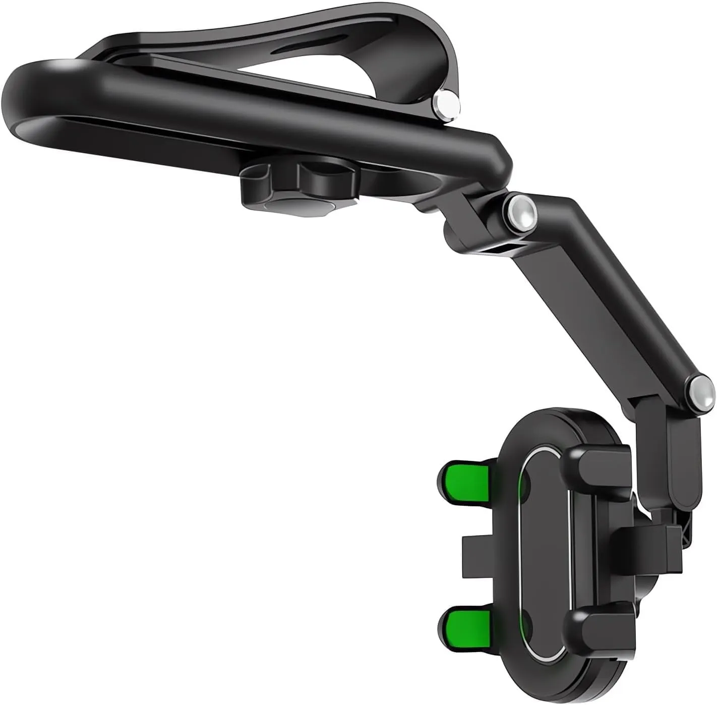 Portable Electronic Device Mount, 2024 Rotatable Car Phone Holder, Universal Compatibility for All Phones, Multifunction 1080° Rotation, Sturdy & Stable, Easy Installation, Version2 - Green
