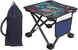 Portable Folding Camping Stool Outdoor Camp Stool Comfortable Seat for Outdoor Activities and Picnics
