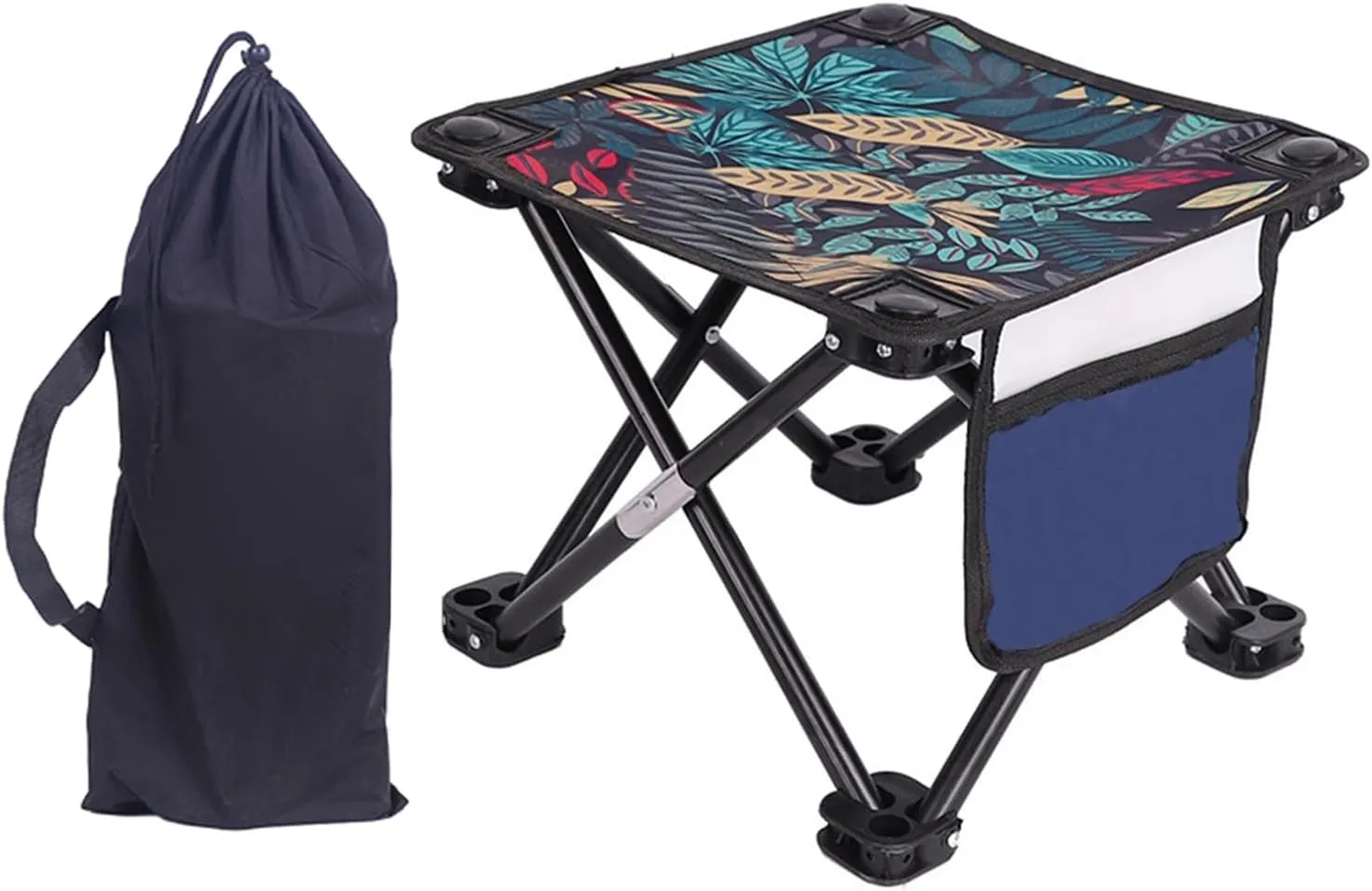 Portable Folding Camping Stool Outdoor Camp Stool Comfortable Seat for Outdoor Activities and Picnics