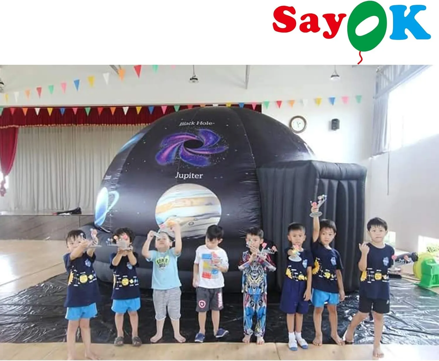 Portable Inflatable Planetarium Dome Tent for Cinema Movie and Kids School Education Equipmen, with Air Blower and PVC Floor Mat