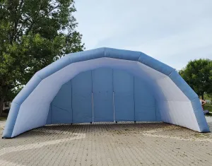 Portable Outdoor Inflatable Stage Tent Rooftop Booth Inflatable Stage Cover Marquee Concert Shelter Dome Marquee Cover 29.5x16.5x14.8ft