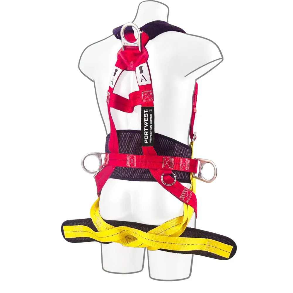 Portwest FP18 3 Point Comfort Plus Harness Red