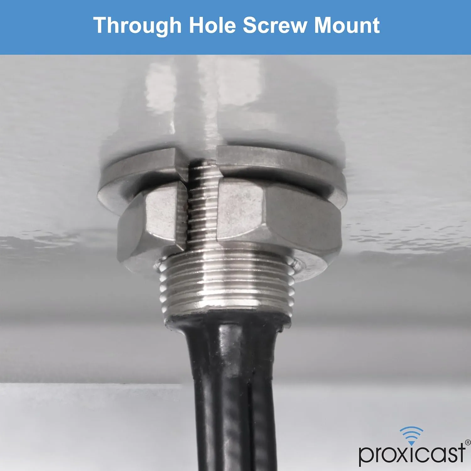 Proxicast 5-in-1 Combo Antenna 4x4 MIMO 5G   GPS - Vandal Resistant Low Profile Omnidirectional Hole Mount - 6 ft Coax - White - Compatible with Cradlepoint, Digi, Peplink & Sierra (ANT-121-T44G-W-06)