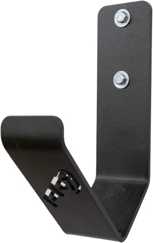 PRx Performance Exercise Rope Storage Hook, USA MADE Wall Mounted Battle Rope Holder, Home or Commercial Gym Accessory, Heavy Duty Steel, Black Powder Coated