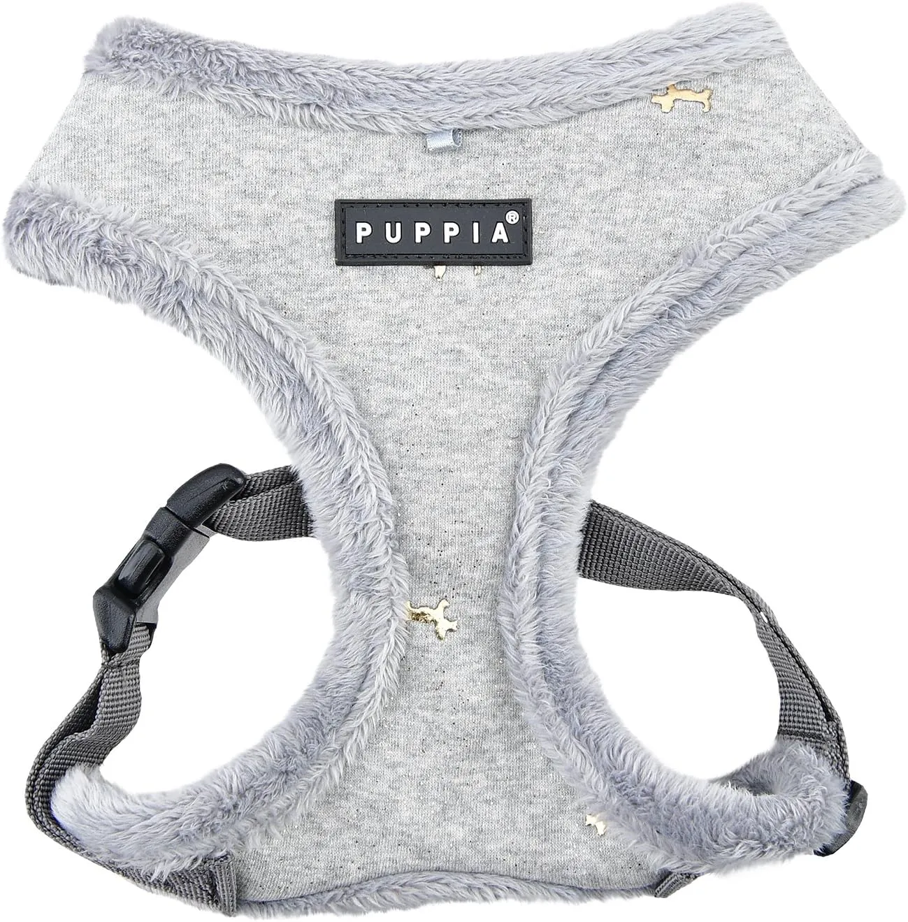 Puppia Gia Harness A, X-Large, Melange Grey