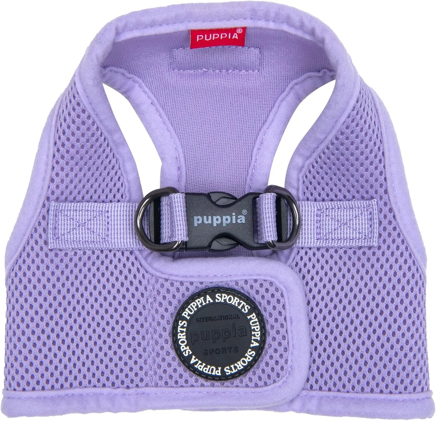 Puppia Soft Vest Dog Harness Step-in Padded Mesh No Choke No Pull Comfortable Walking Running Training for Small Medium Large Dogs, Violet, Medium