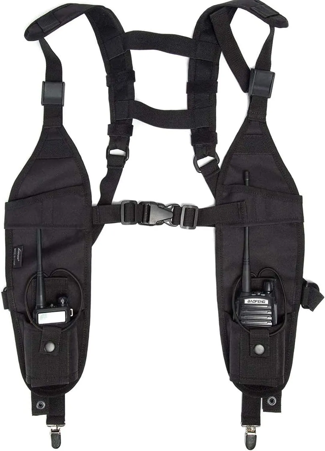 Radio Shoulder Harness Holster Chest Holder Universal Vest Rig for Police Firefighter Two Way Radio Search Rescue Essentials