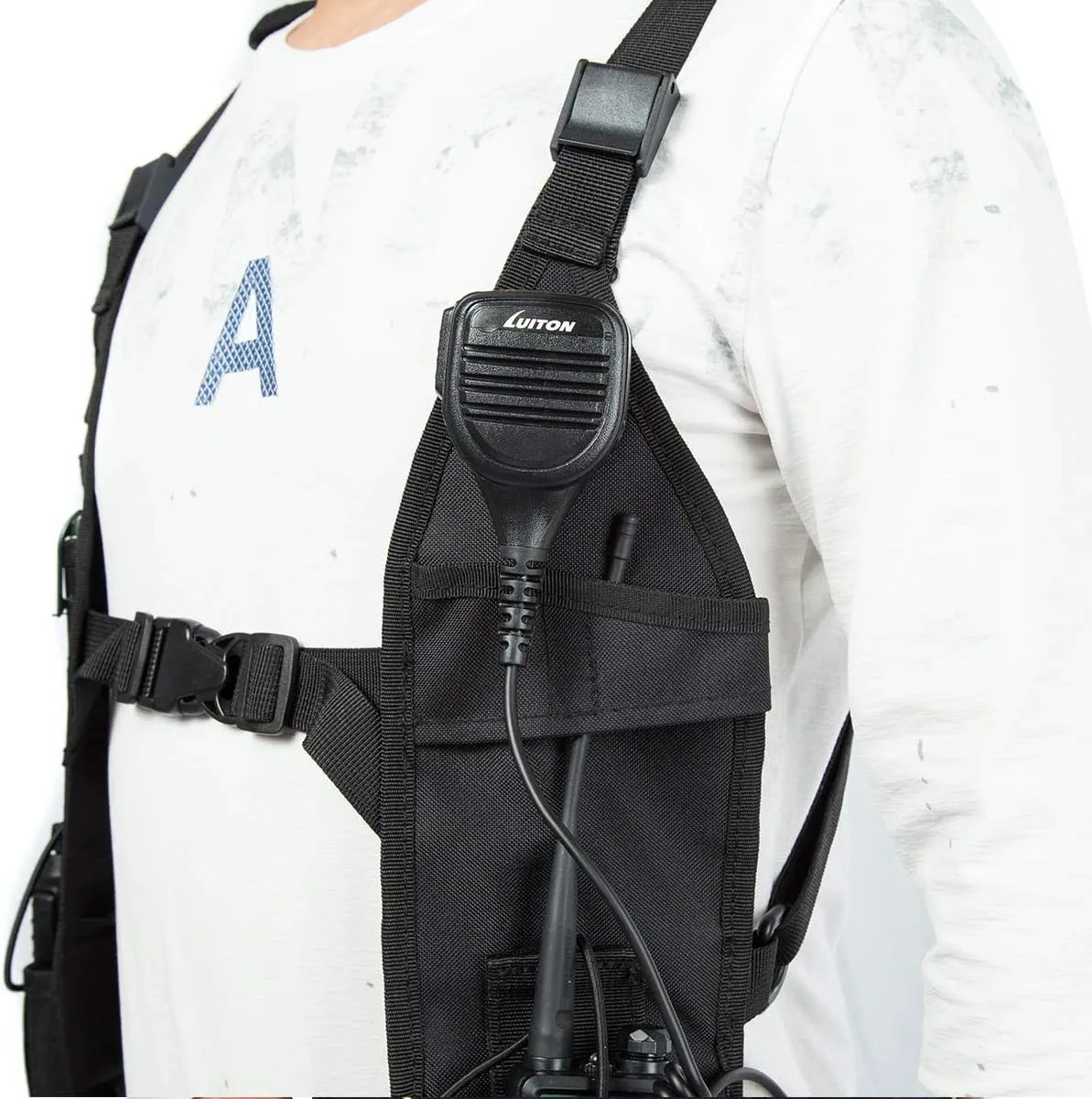 Radio Shoulder Harness Holster Chest Holder Universal Vest Rig for Police Firefighter Two Way Radio Search Rescue Essentials