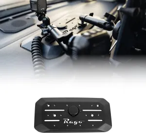 Rago Fabrication Digital Device Dash Mount for The 2022-2024 Toyota Tundra 3rd Gen | Included Dual USB Port | Phone, Tablet, GPS, & CB Radio Mic Mount Ready | Drilling Required | Made in The USA
