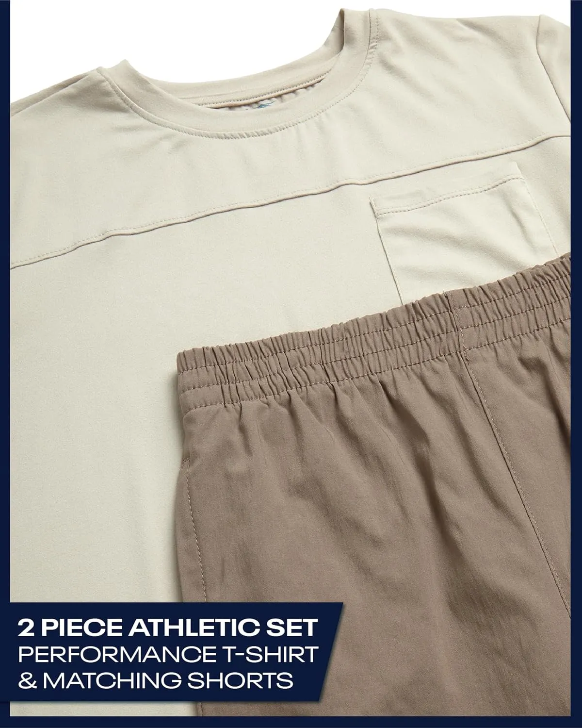 Reebok Boys Athletic Shorts Set - 2 Piece Summer Clothes Outfit with Pocket Tee and Boys Running Shorts for Active Kids