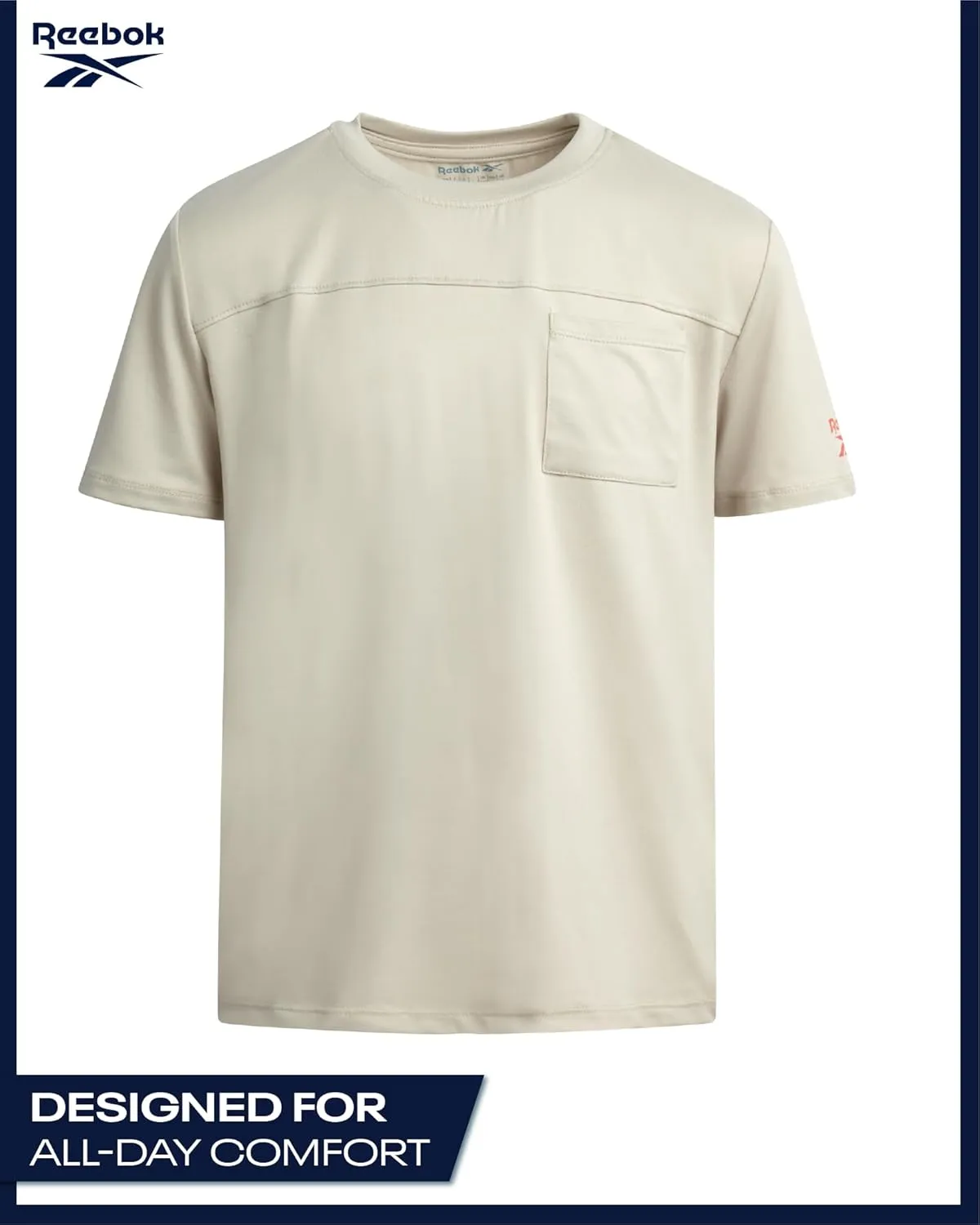 Reebok Boys Athletic Shorts Set - 2 Piece Summer Clothes Outfit with Pocket Tee and Boys Running Shorts for Active Kids