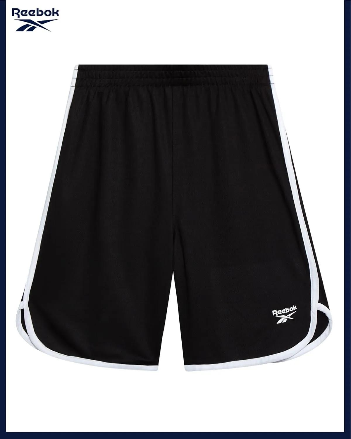 Reebok Boys Athletic Shorts Set - 3 Piece Summer Clothes Outfit with Graphic Tees and Boys Running Shorts for Active Kids