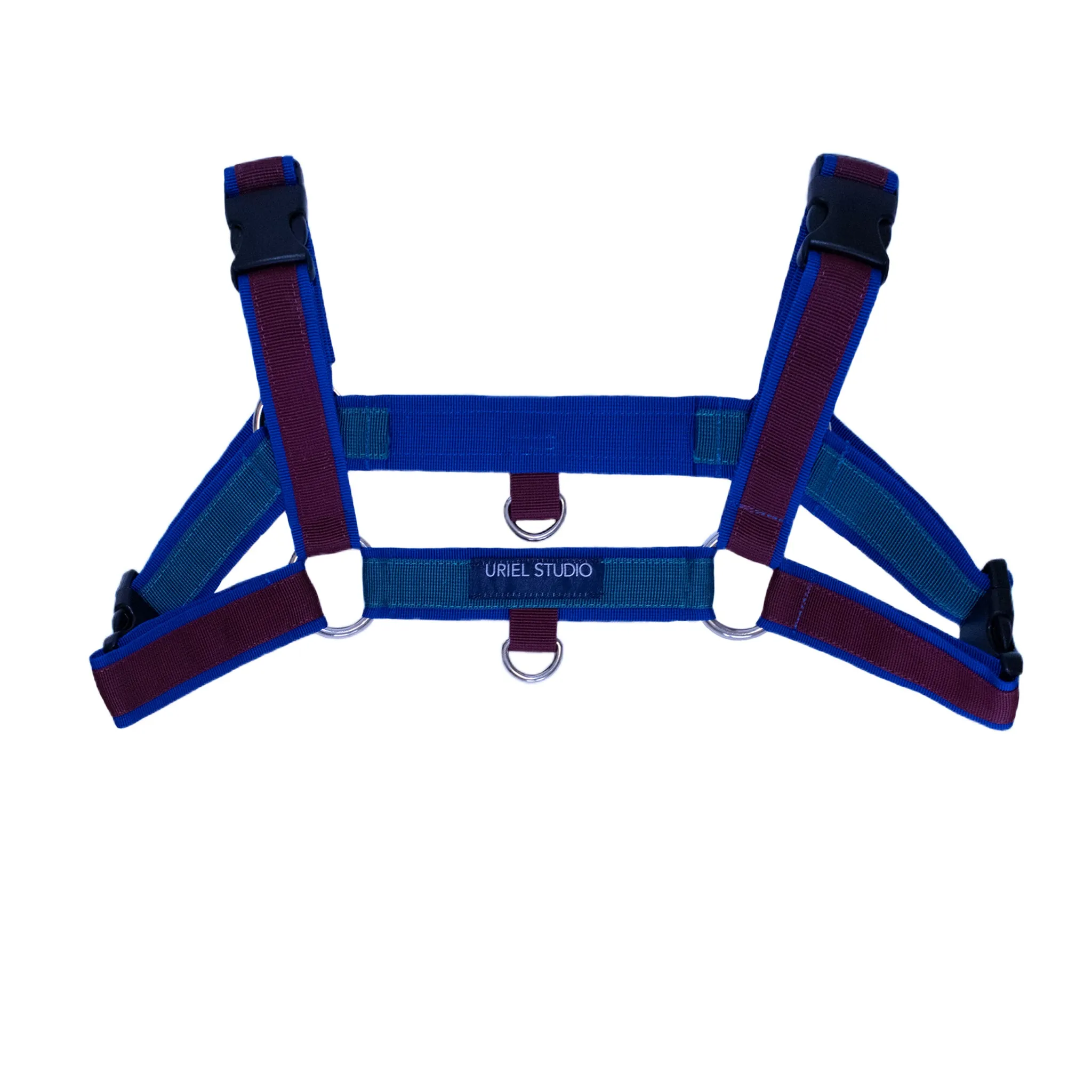 Restraint Sustainable Harness Burgundy Blue
