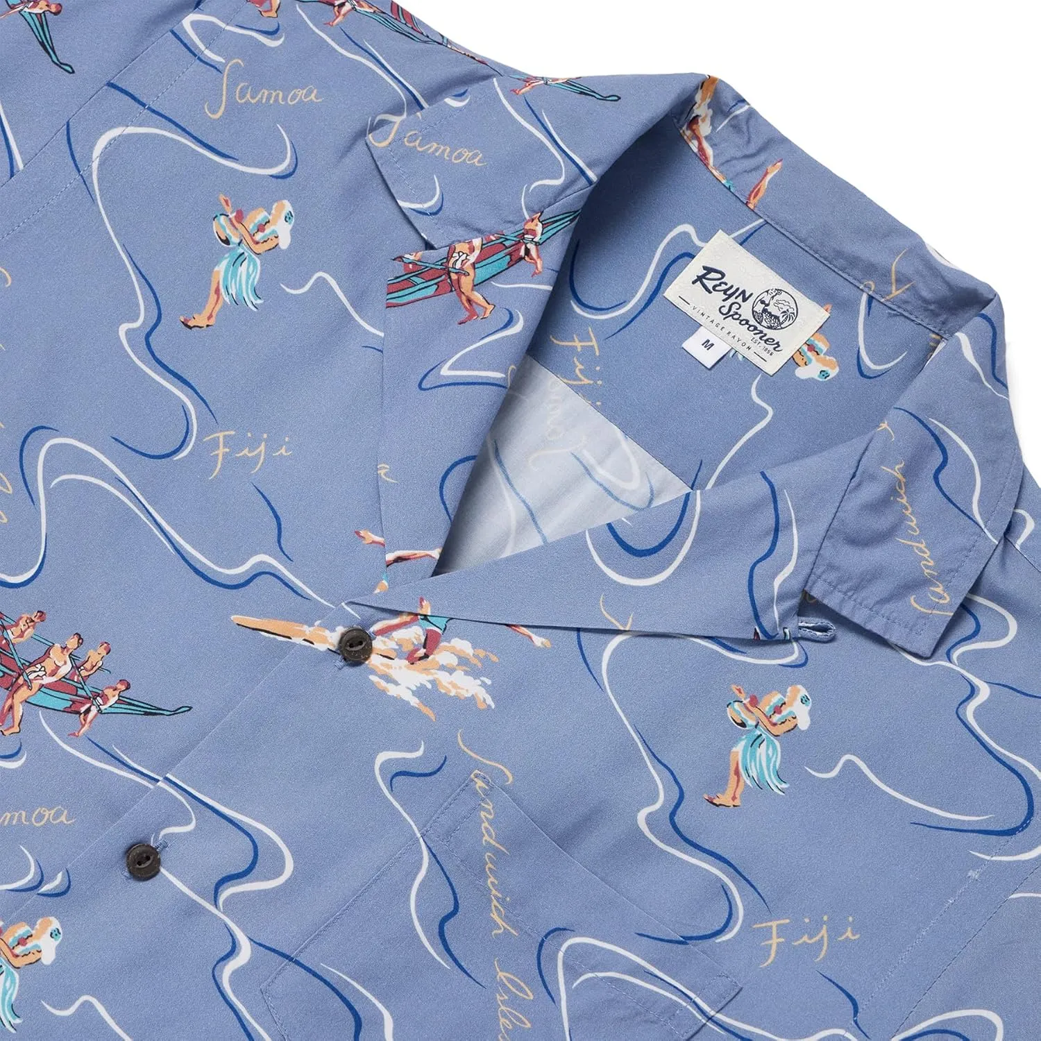 Reyn Spooner Rayon Hawaiian Aloha Camp Shirt
