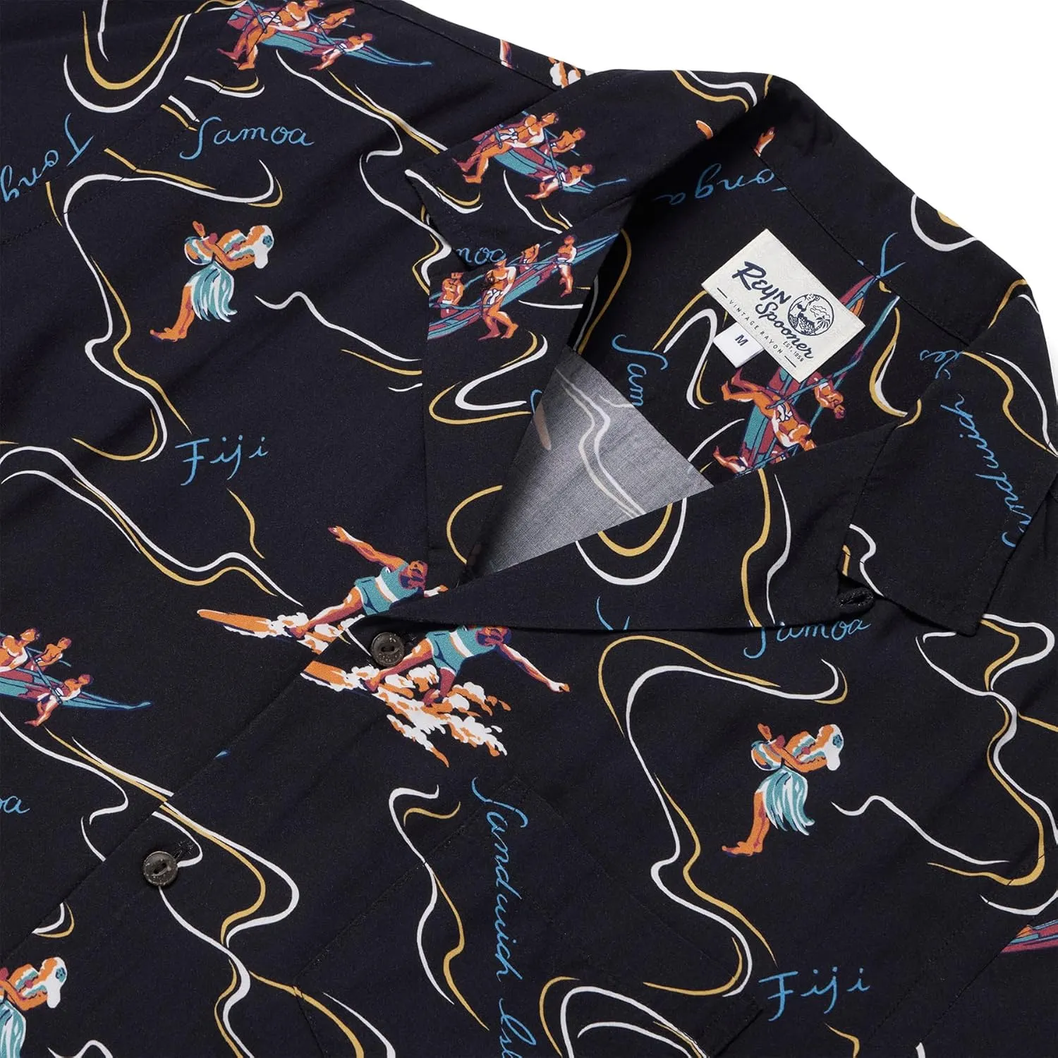 Reyn Spooner Rayon Hawaiian Aloha Camp Shirt