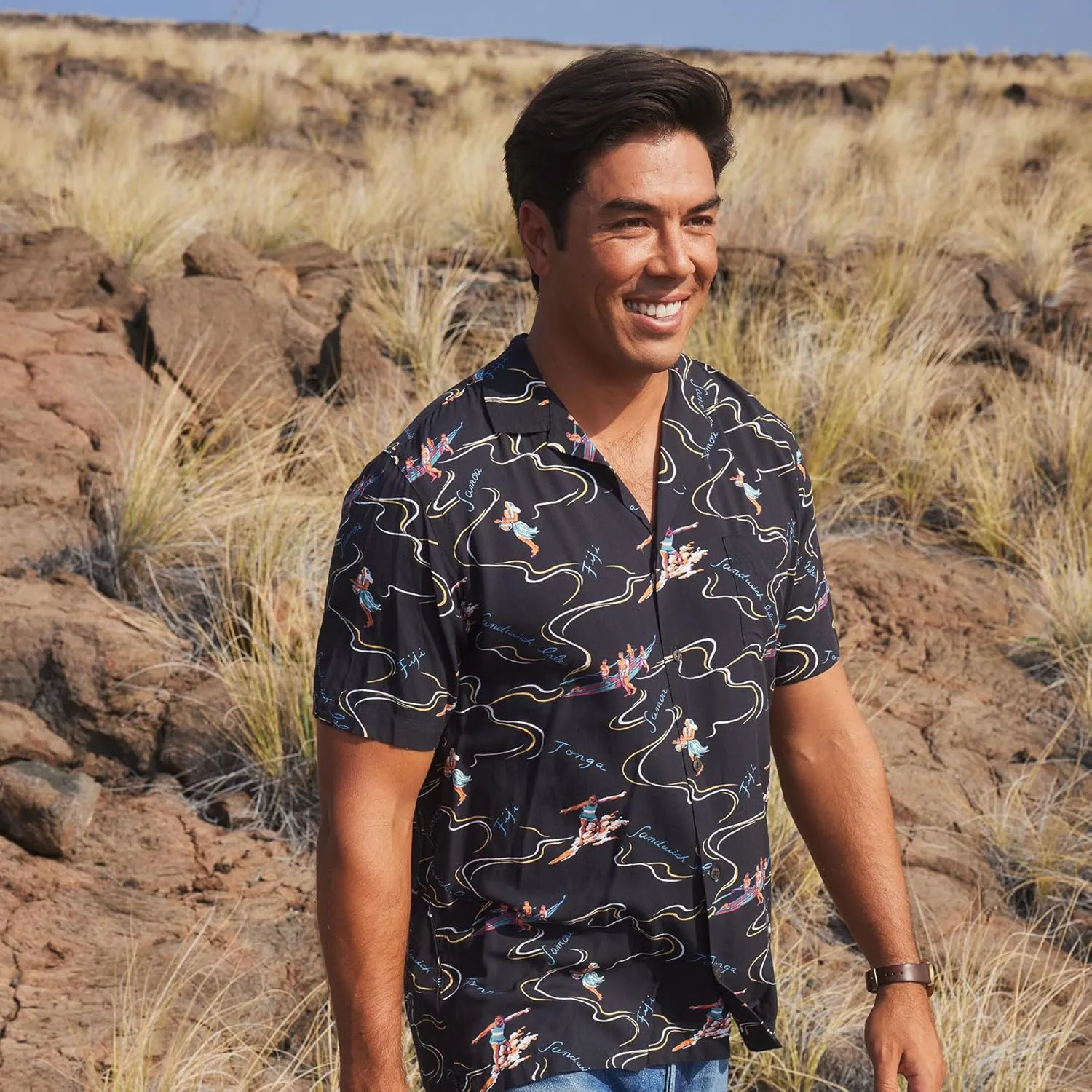 Reyn Spooner Rayon Hawaiian Aloha Camp Shirt