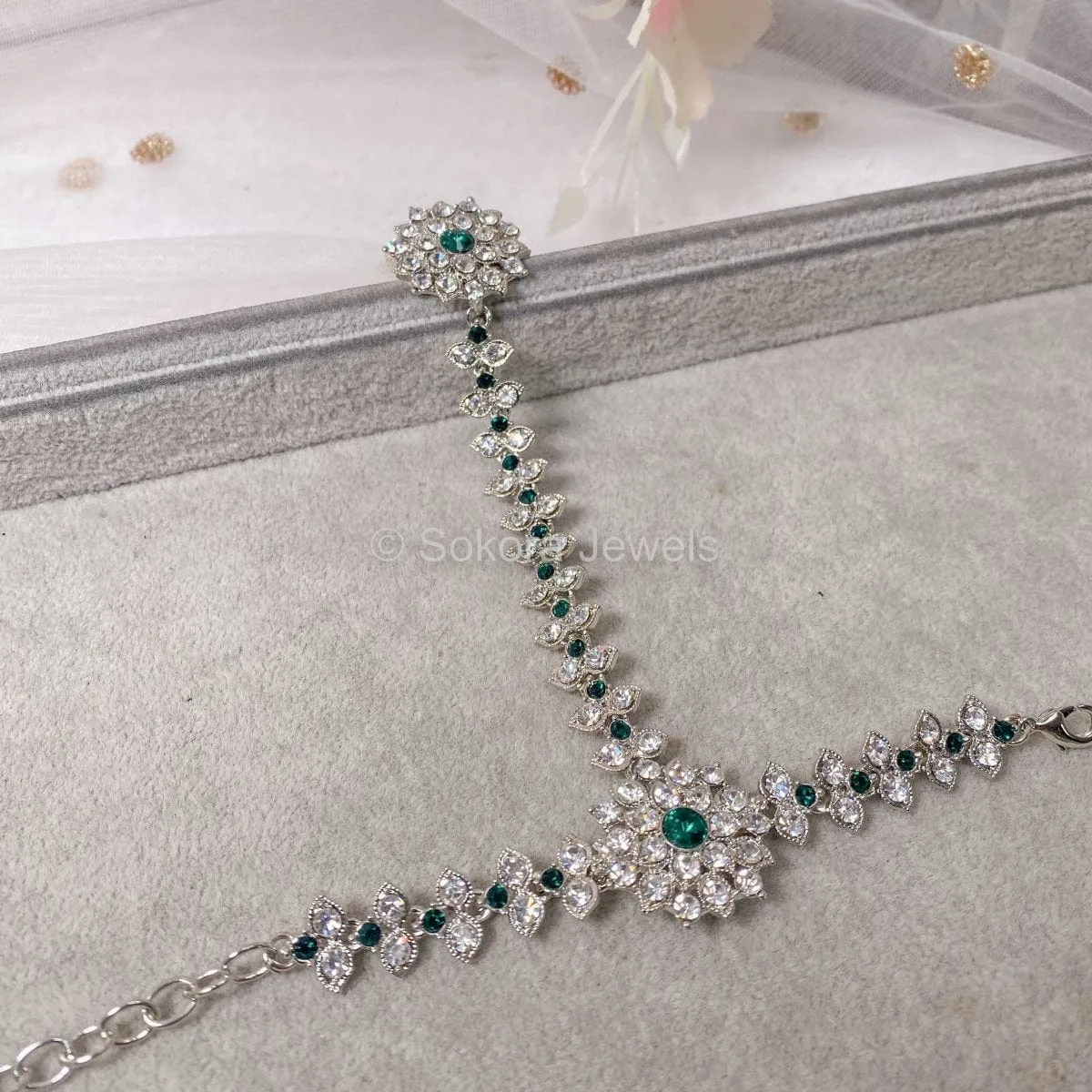 Rezwana Hand Harness - Green