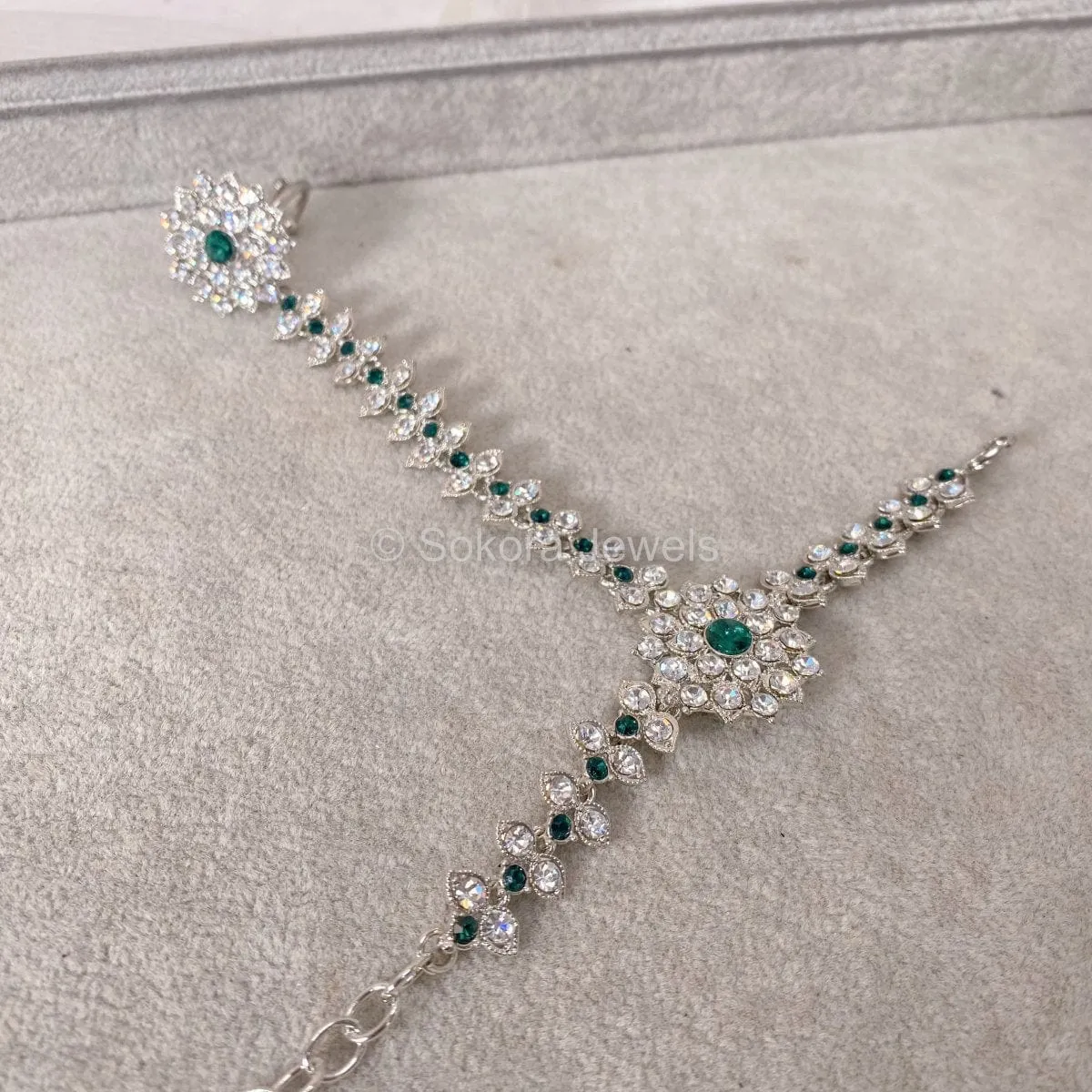 Rezwana Hand Harness - Green