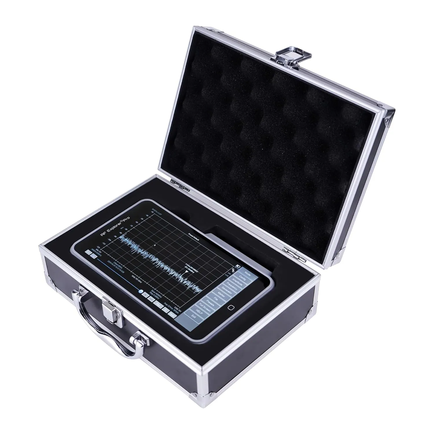 RF Explorer PRO Spectrum Analyzer with Aluminum Case up to 7.5GHz. Includes Signal Tracking Generator and Power Meter Capability (15MHz to 7.5GHz)