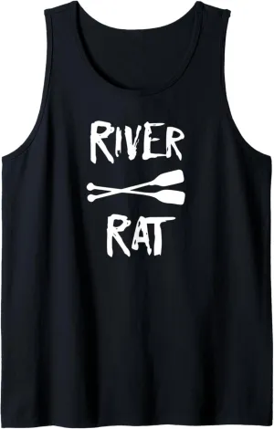 River Rat Rafting Camping Kayaking Canoeing Shirt, camping Tank Top