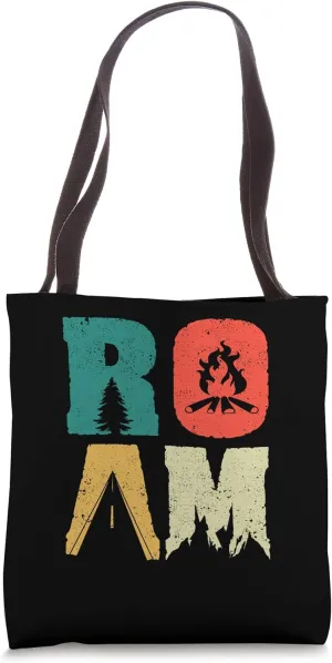 Roam Geocaching Explore Nature Camping Vintage Outdoors Tote Bag