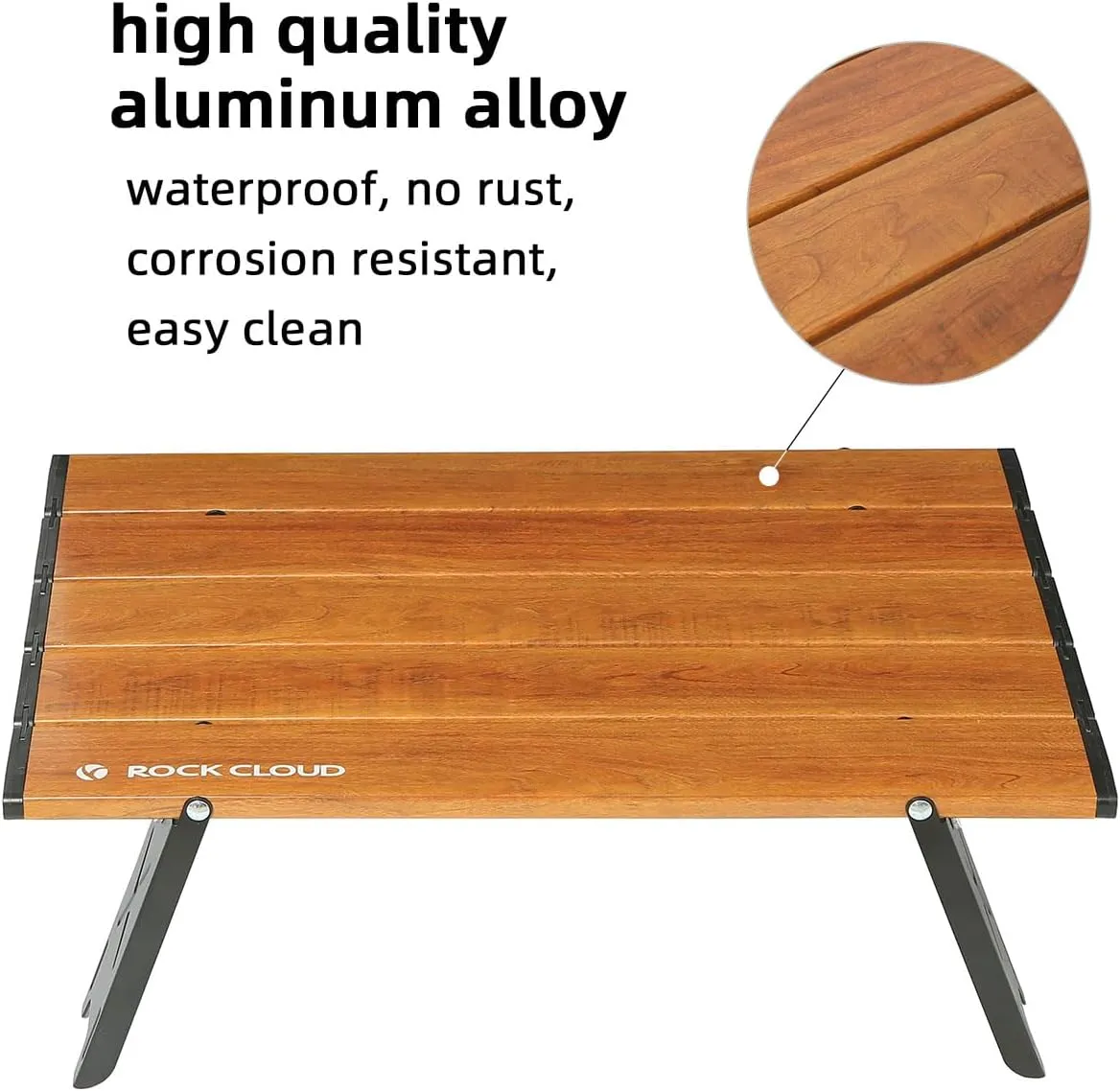 ROCK CLOUD Folding Beach Table Aluminum Portable Camping Table Ultralight
