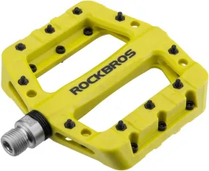 ROCKBROS MTB Pedals Mountain Bike Pedals Lightweight Nylon Fiber Bicycle Platform Pedals for BMX MTB 9/16"