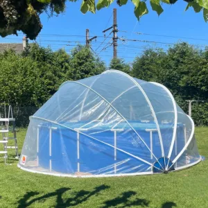 Round Pool Dome (Size L - ø 17.7 ft.)