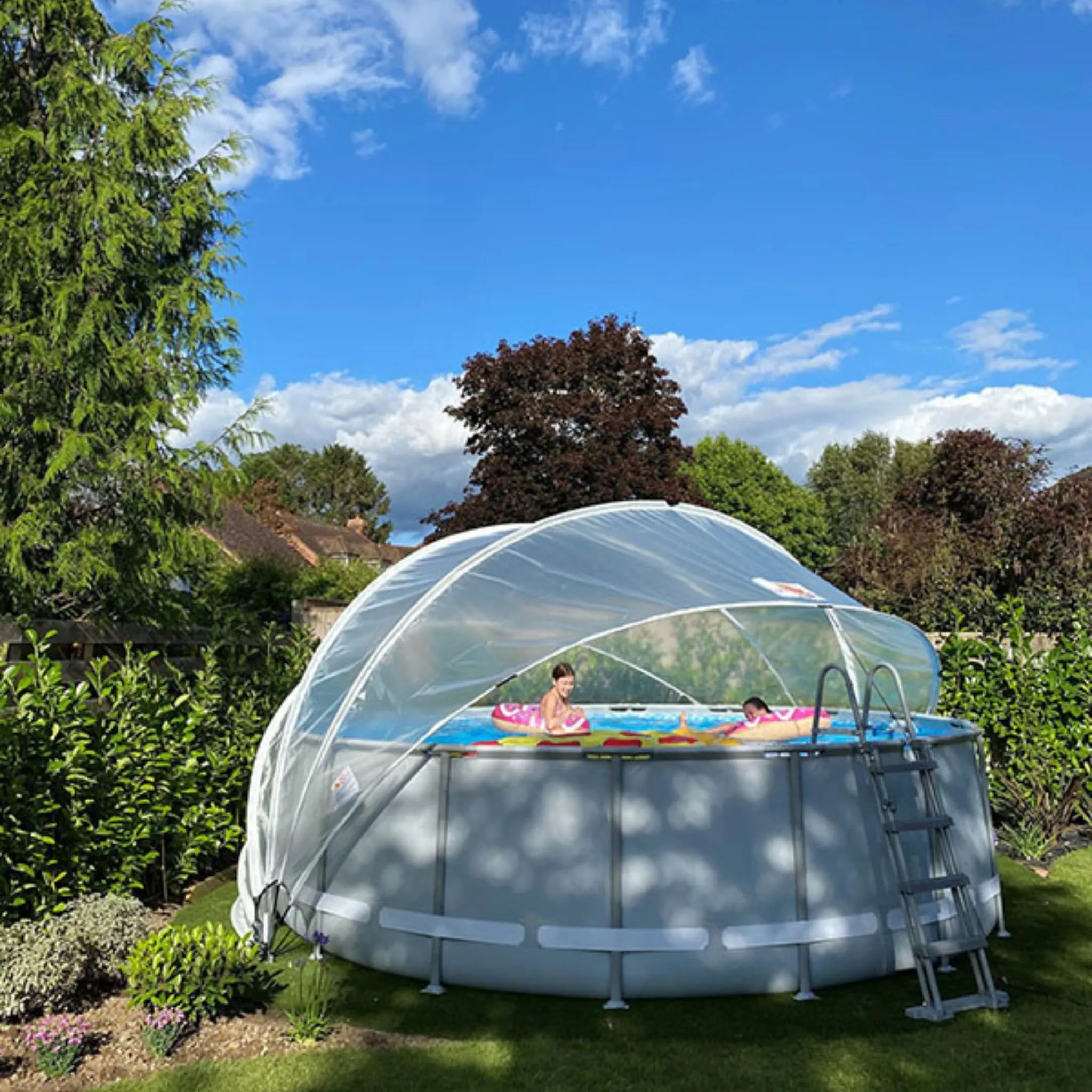Round Pool Dome (Size L  - ø 19.4 ft.)
