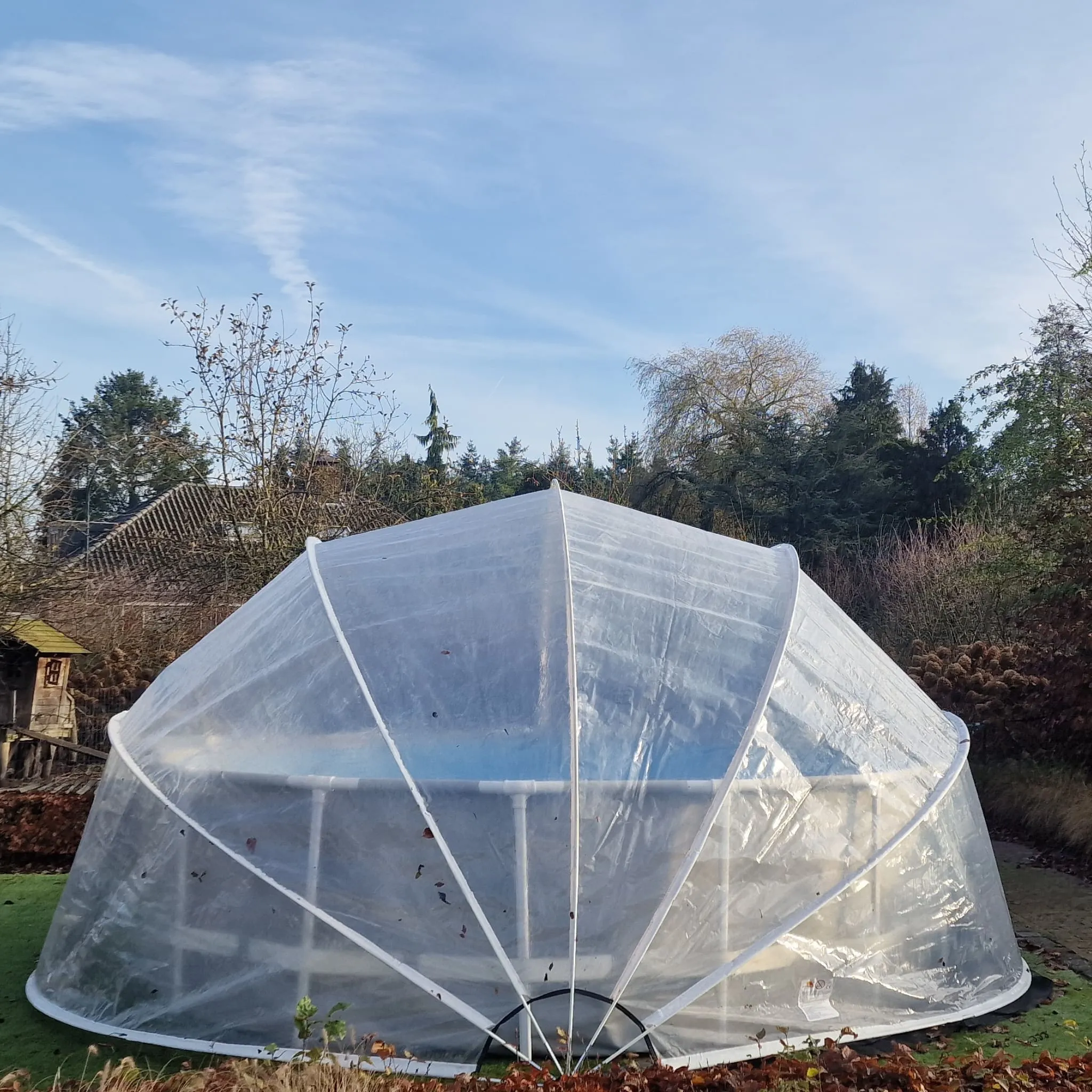 Round Pool Dome (Size L  - ø 19.4 ft.)