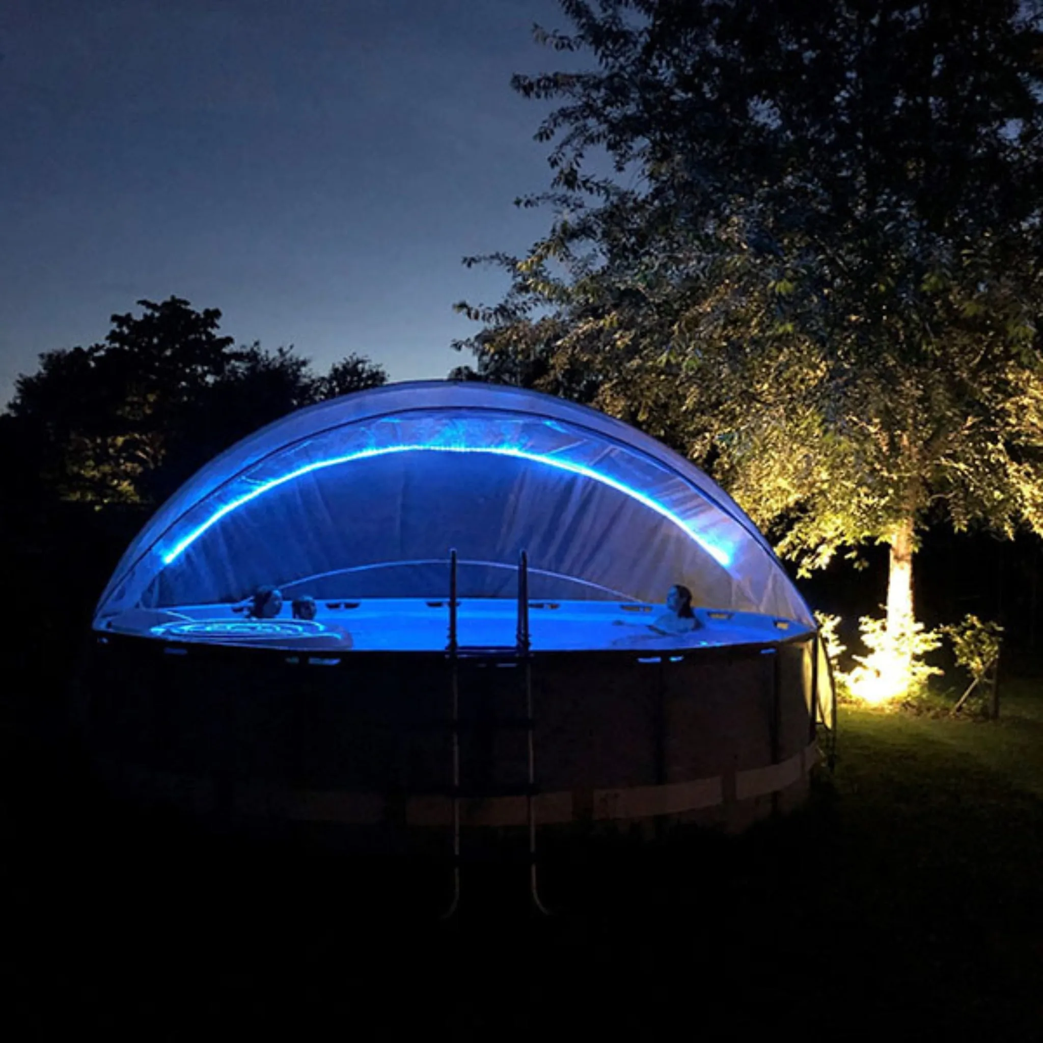 Round Pool Dome (Size L  - ø 19.4 ft.)