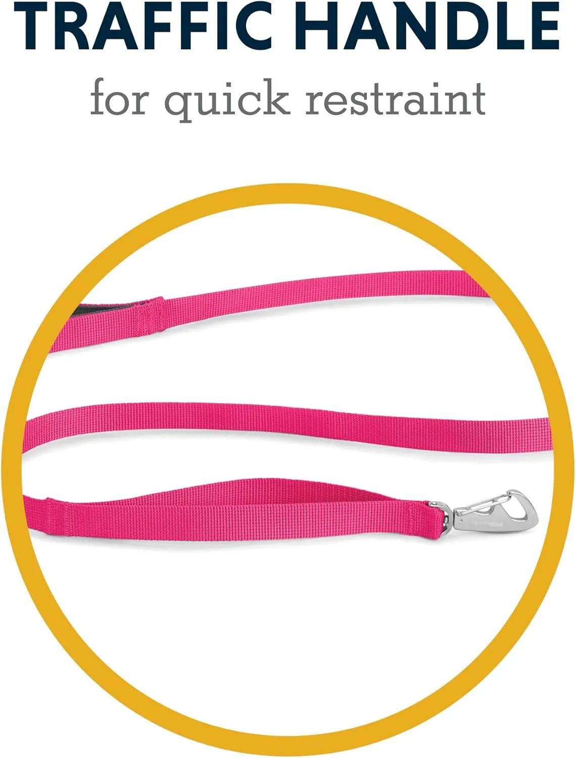 Ruffwear, Front Range Dog Leash, 5 ft Lead with Padded Handle for Everyday Walking, Mountains Logo